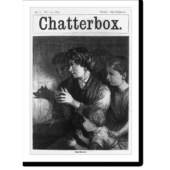 Historic Print, Hand shadows, 16" x 20"