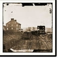 Historic Print, Hanover Junction Pa. Passenger train at depot, 16" x 20