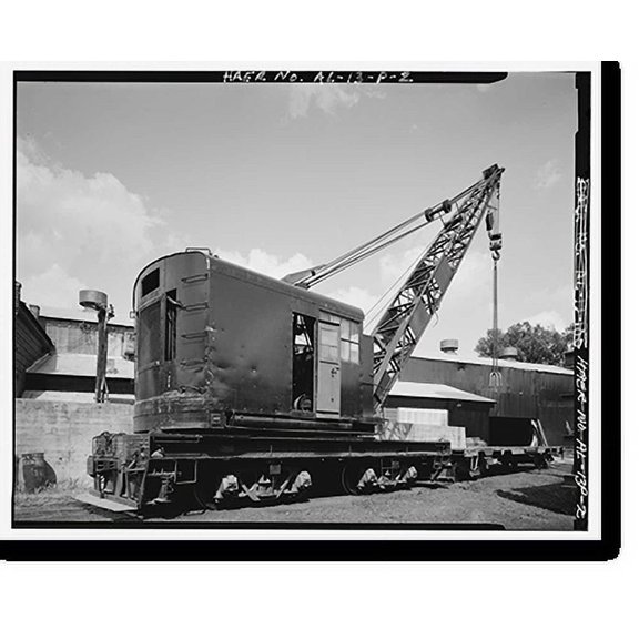 Historic Print, Hardie-Tynes Manufacturing Company, Crane, 800 Twenty-Eighth Street, North, Birmingham, Jefferson County, AL - 2, 18" x 24"