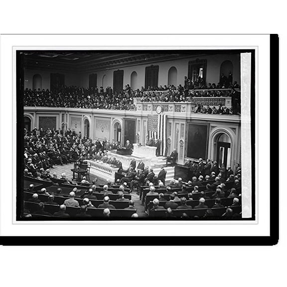 Historic Print, Harding addressing House, 11/21/22, 18" x 24"