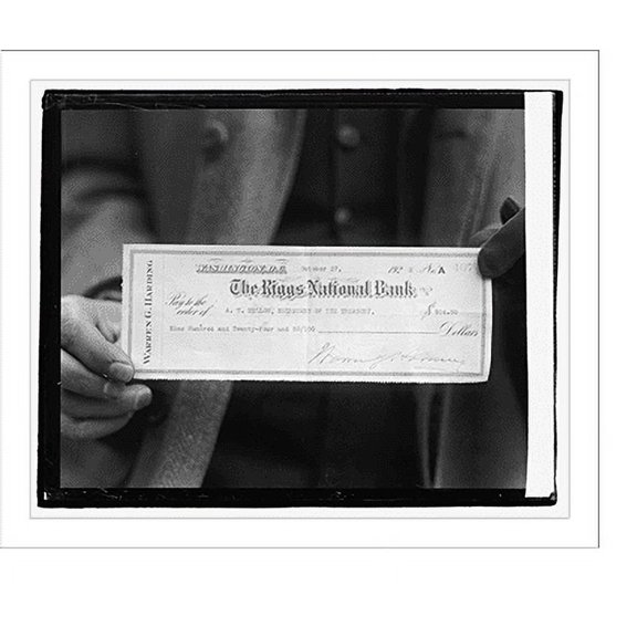 Historic Print, Harding check, 10/27/22, 16" x 20"