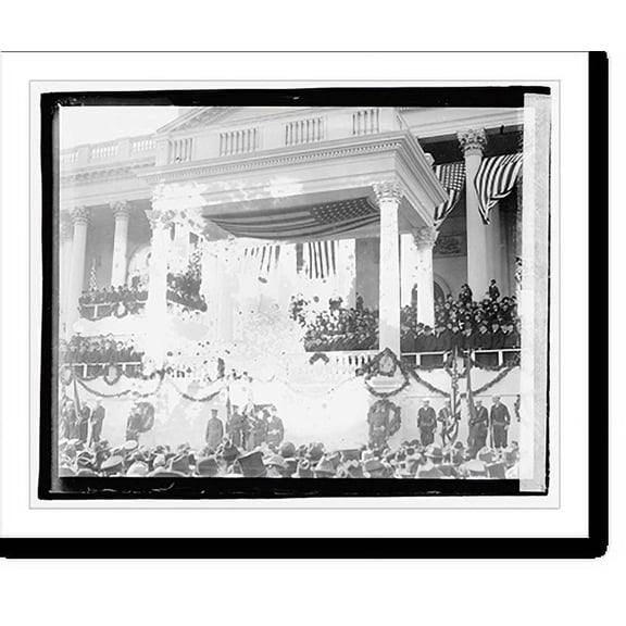 Historic Print, Harding delivering Inaugural address, 18" x 24"