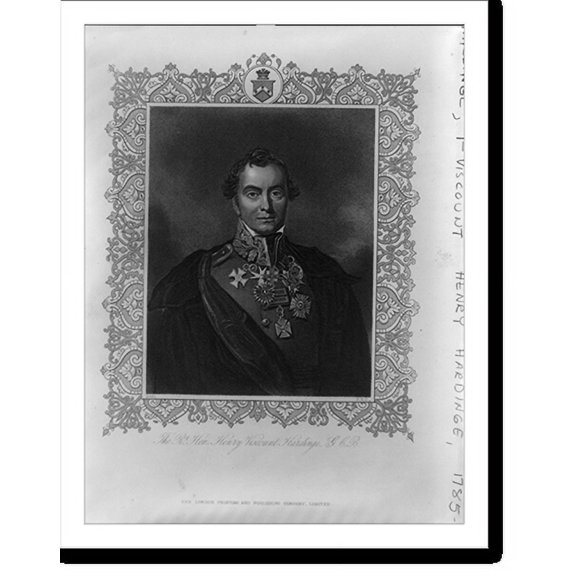 Historic Print, Hardinge, Henry, Sir, 1st Viscount, 1785-1856, 18" x 24"