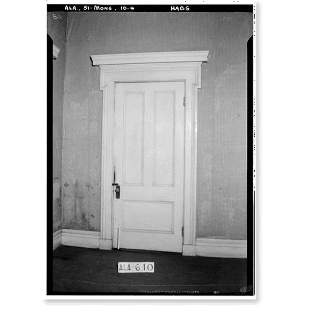 Historic Print, HarrisSmith House, Church & Catoma Streets, Montgomery