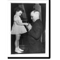 thumbnail image 1 of Historic Print, [Harry S. Truman, half length, standing. Buying first 1945 Buddy Poppy" from Margaret Ann Forde, five-year-old daughter of a wounded U.S. veteran]", 18" x 24", 1 of 3