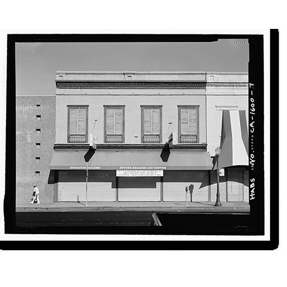 Historic Print, Hart & Thrift Building, 401-407 East Weber Avenue, Stockton, San Joaquin County, CA - 6, 16" x 20"