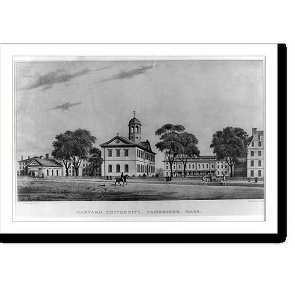 Historic Print, Harvard University, Cambridge, Mass., 18" x 24"