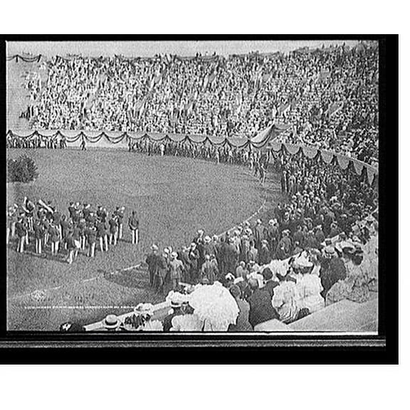 Historic Print, Harvard stadium, Harvard University class day exercises, 18" x 24"