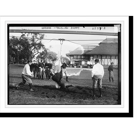 Historic Print, Harvard - tackling dummy, 18" x 24"
