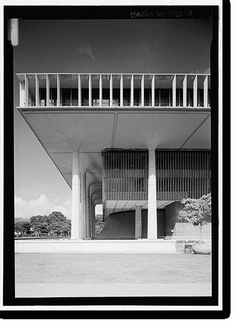 Historic Print, Hawai'i State Capitol, Beretania and Punchbowl Streets