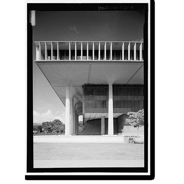 Historic Print, Hawai'i State Capitol, Beretania and Punchbowl Streets