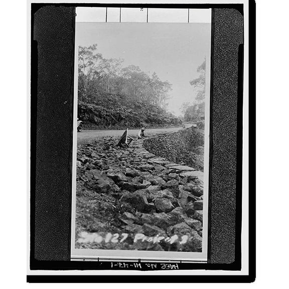 Historic Print, Hawaii Volcanoes National Park Roads, Volcano vicinity, Hawaii County, HI, 16" x 20"