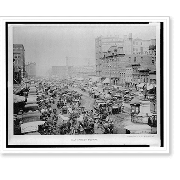 Historic Print, Haymarket Square - 2, 18" x 24"