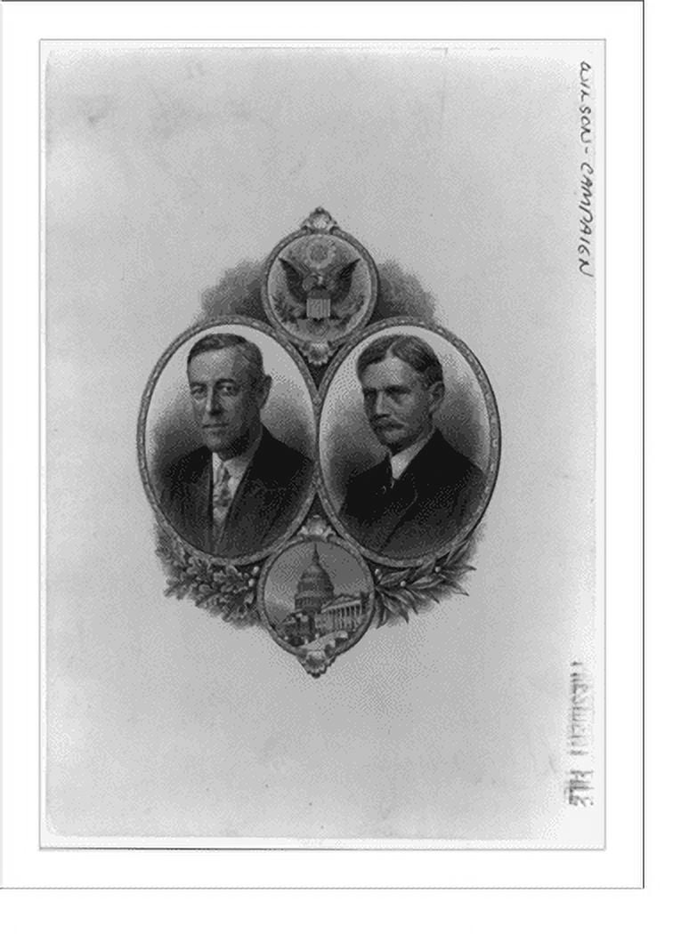 Historic Print, [Head-and-shoulders portraits of Woodrow Wilson and ...