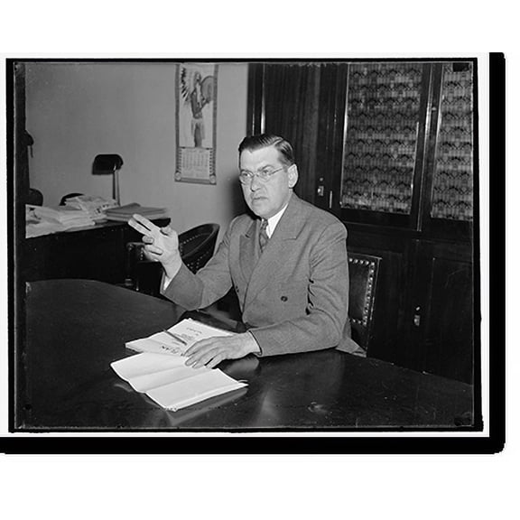 Historic Print, Head of congressional bloc to help butter, cheese and egg producers. Washington, D.C., Nov. 8., 16" x 20"