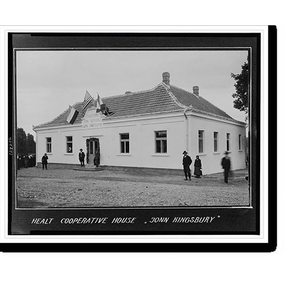 Historic Print, Healt(h) cooperative house Jonn (sic) Kingsbury"", 16" x 20"