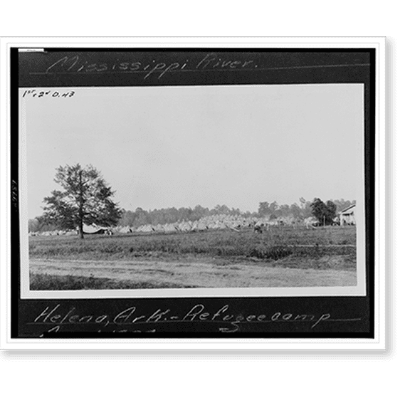 Historic Print, Helena, Ark., refugee camp, 16" x 20"