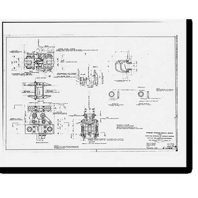 Historic Print, Henry Ford Bridge, Spanning Cerritos Channel, Los