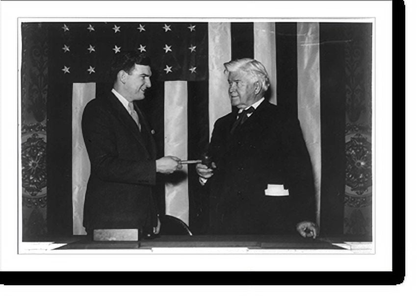 Historic Print, Henry T. Rainey handing gavel to Congressman Joseph P ...