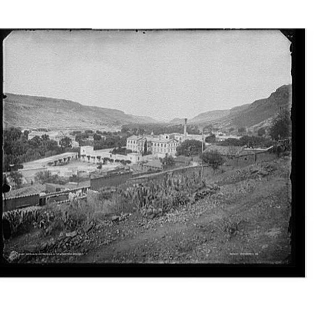 Historic Print, Hercules cotton mill near Queretaro, Mexico, 16" x 20