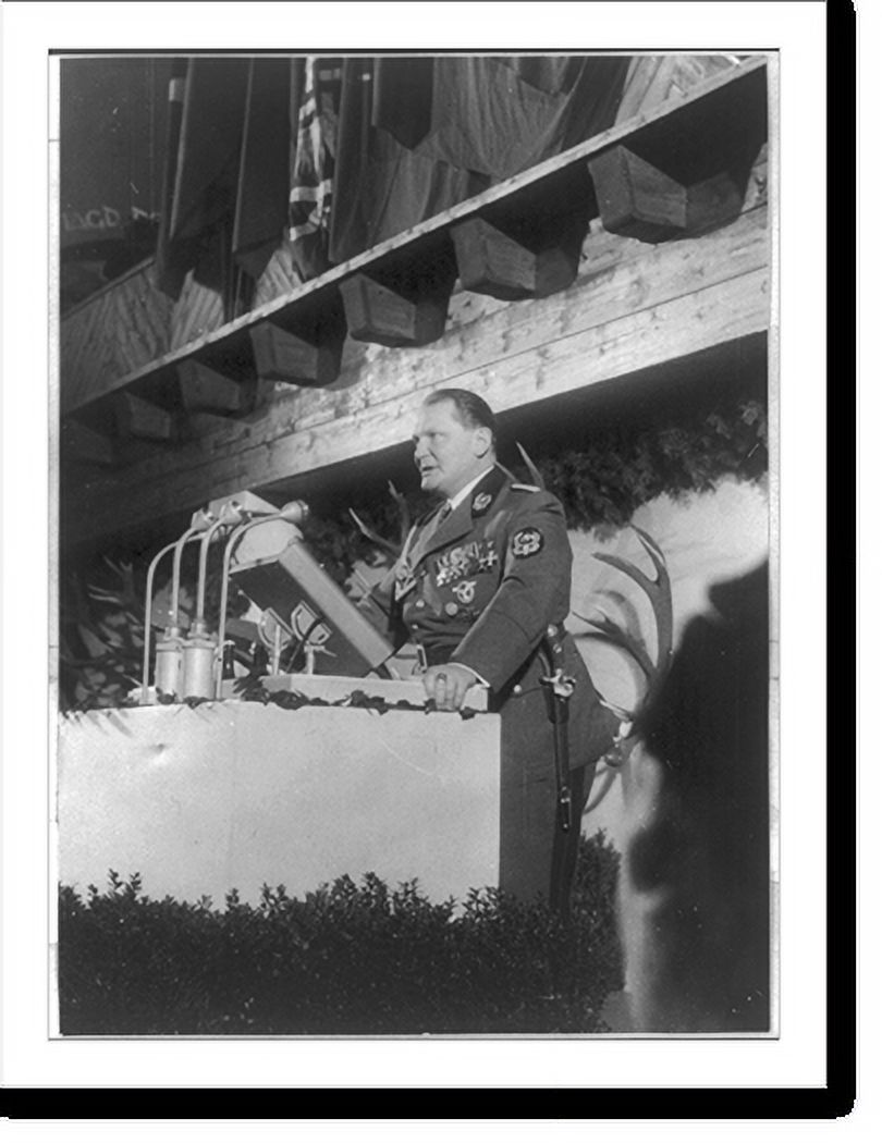 Historic Print, [Hermann Goering speaking at podium], 16