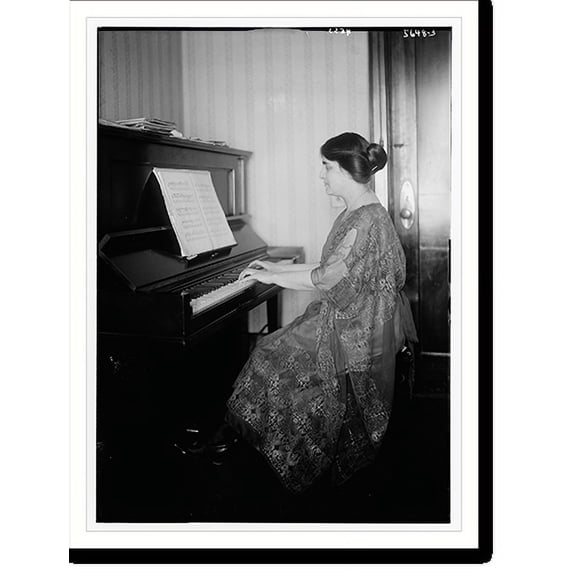 Historic Print, Hess at piano, 18" x 24"