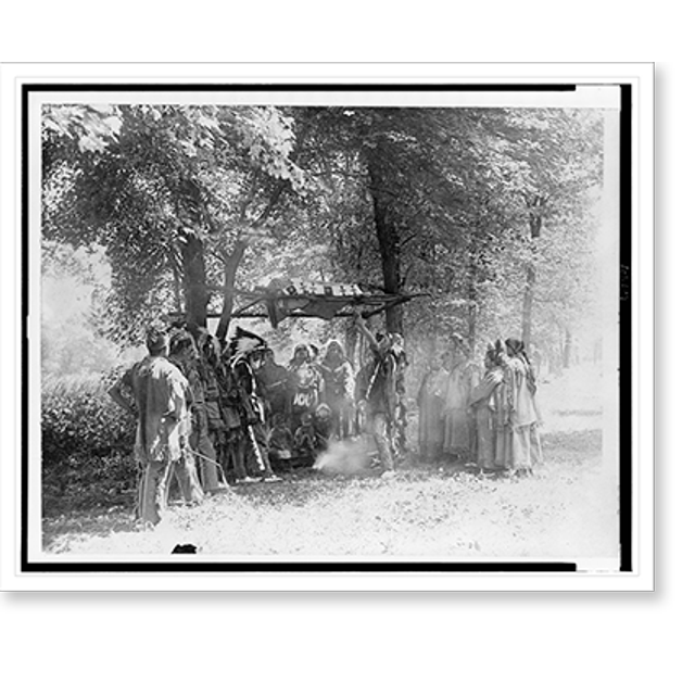 Historic Print, Hiawatha. Then they buried Minnehaha, 16" x 20