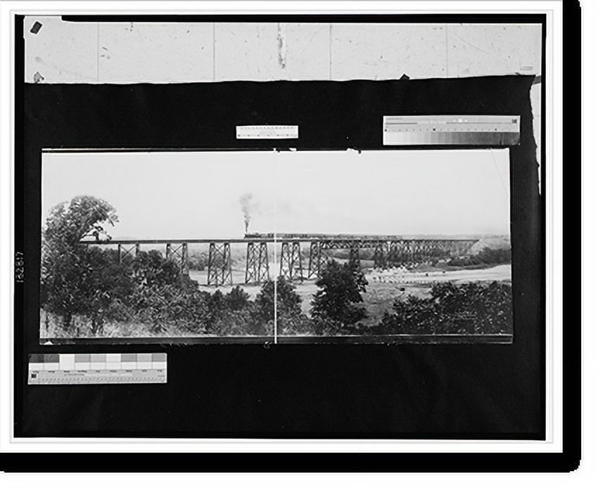 Historic Print, [High Bridge, Chicago, Milwaukee & St. Paul Ry.], 16" x