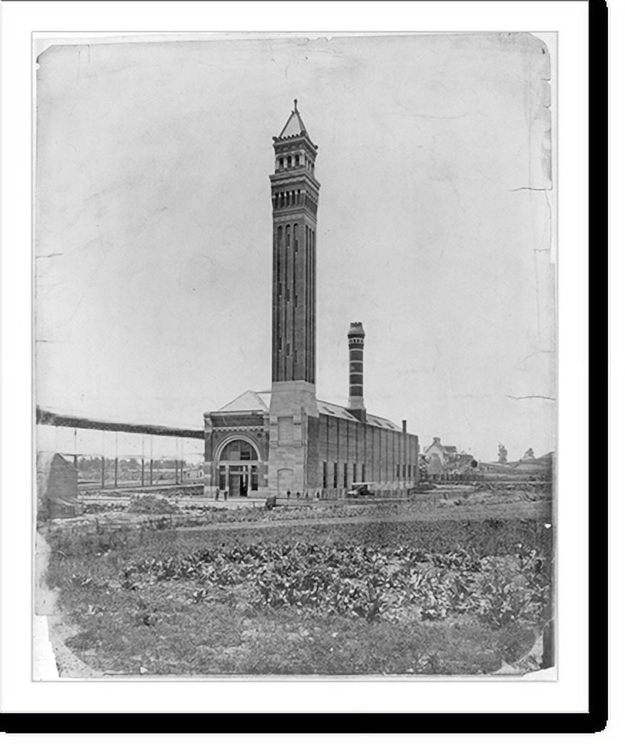 Historic Print, [High Bridge] Pumping Station, 9th Ave., New York City
