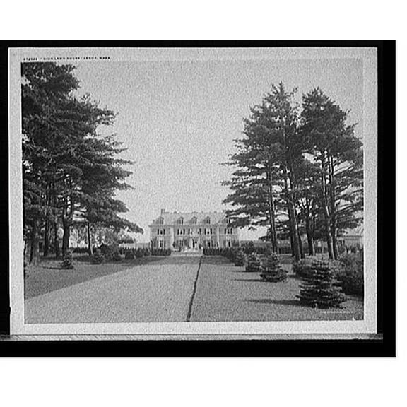 Historic Print, High Lawn House, Lenox, Mass., 18" x 24"