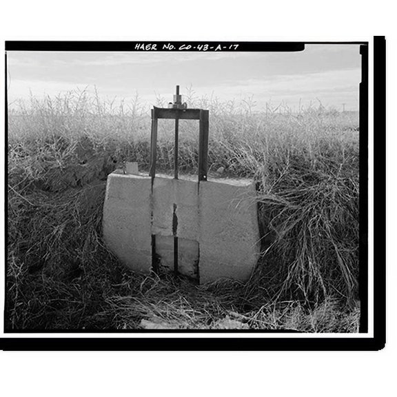 Historic Print, Highline Canal, Sand Creek Lateral, Beginning at intersection of Peoria Street & Highl, Commerce City, Adams County, CO - 17, 18" x 24"