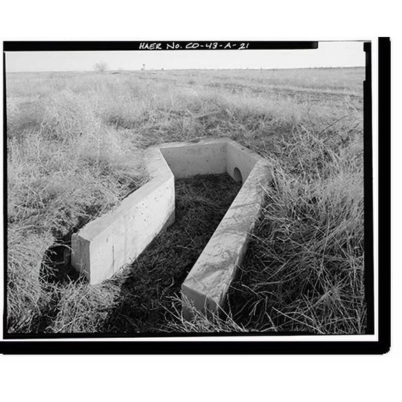 Historic Print, Highline Canal, Sand Creek Lateral, Beginning at intersection of Peoria Street & Highl, Commerce City, Adams County, CO - 21, 18" x 24"