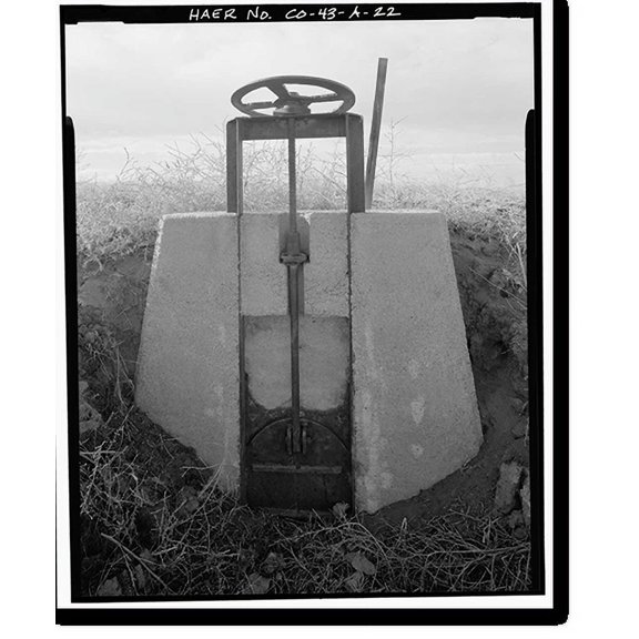 Historic Print, Highline Canal, Sand Creek Lateral, Beginning at intersection of Peoria Street & Highl, Commerce City, Adams County, CO - 22, 16" x 20"