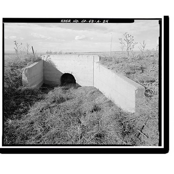 Historic Print, Highline Canal, Sand Creek Lateral, Beginning at intersection of Peoria Street & Highl, Commerce City, Adams County, CO - 24, 16" x 20"
