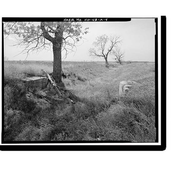 Historic Print, Highline Canal, Sand Creek Lateral, Beginning at intersection of Peoria Street & Highl, Commerce City, Adams County, CO - 4, 16" x 20"