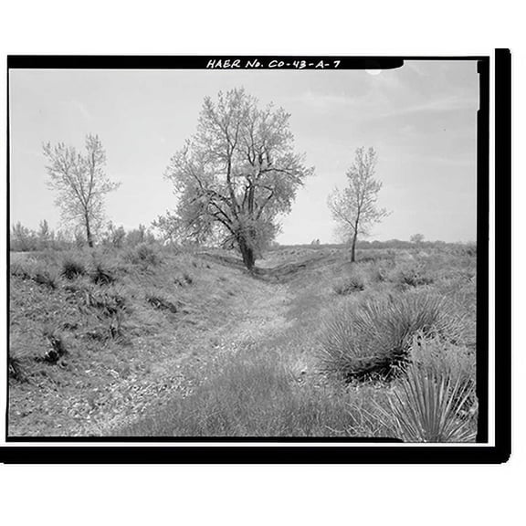Historic Print, Highline Canal, Sand Creek Lateral, Beginning at intersection of Peoria Street & Highl, Commerce City, Adams County, CO - 7, 16" x 20"