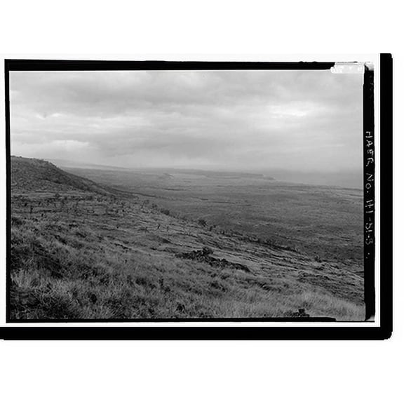 Historic Print, Hilina Pali Road, Volcano, Hawaii County, HI - 5, 16" x 20"