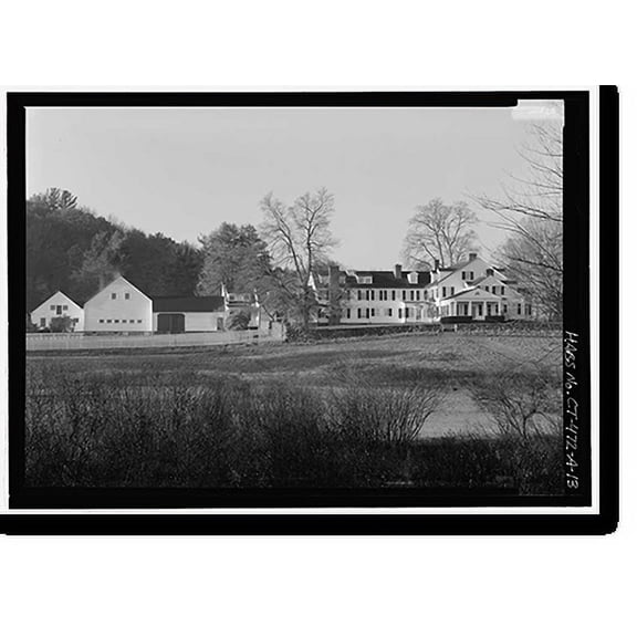 Historic Print, Hill-Stead, Pope-Riddle House Complex, 35 Mountain Road, Farmington, Hartford County, CT - 13, 18" x 24"