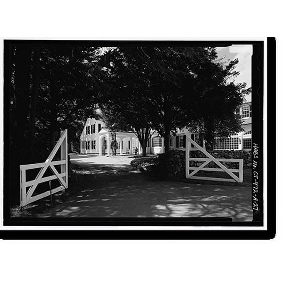 Historic Print, Hill-Stead, Pope-Riddle House Complex, 35 Mountain Road, Farmington, Hartford County, CT - 27, 16" x 20"