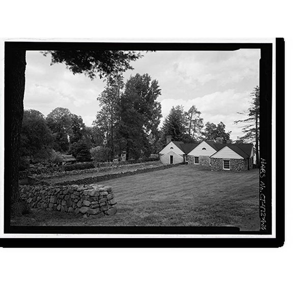 Historic Print, Hill-Stead, Pope-Riddle House Complex, 35 Mountain Road, Farmington, Hartford County, CT - 36, 16" x 20"