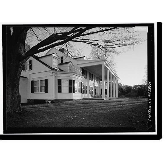 Historic Print, Hill-Stead, Pope-Riddle House Complex, 35 Mountain Road, Farmington, Hartford County, CT - 7, 18" x 24"