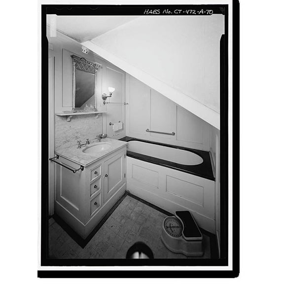 Historic Print, Hill-Stead, Pope-Riddle House Complex, 35 Mountain Road, Farmington, Hartford County, CT - 70, 18" x 24"