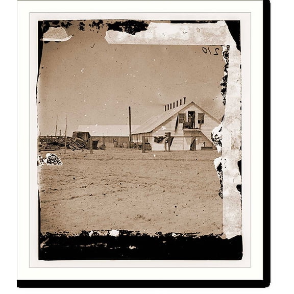 Historic Print, Hilton Head South Carolina. Federal army bake house, 16" x 20"