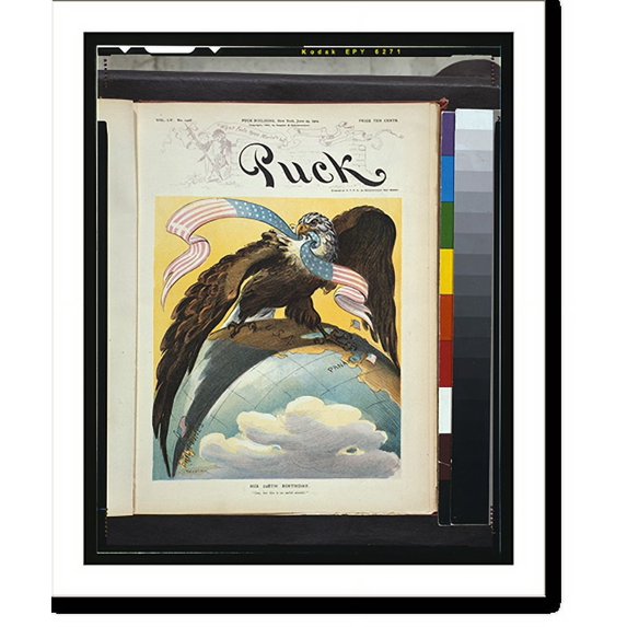 Historic Print, His 128th birthday. Gee, but this is an awful stretch!".Keppler" - 2, 18" x 24"