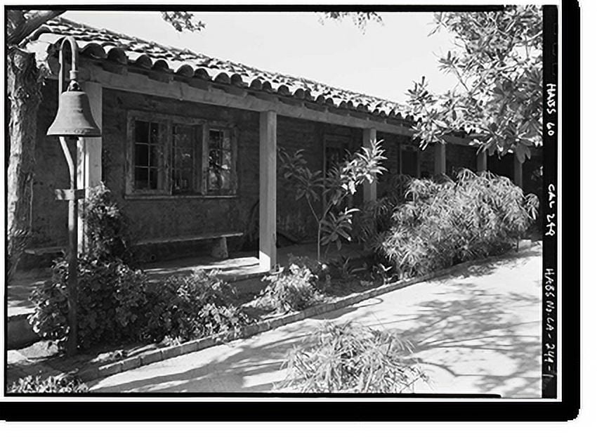 Historic Print, Historic Adobe, 715 Santa Barbara Street, Santa Barbara, Santa Barbara County