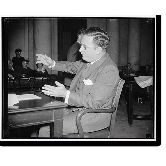 Historic Print, Hits Borah-O'Mahoney licensing bill. Washington, D.C., March 22., 16" x 20"