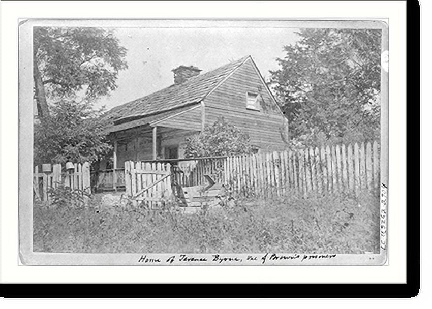 Historic Print, Home of Terence Byrne, one of Brown's prisoners, 16" x 20"