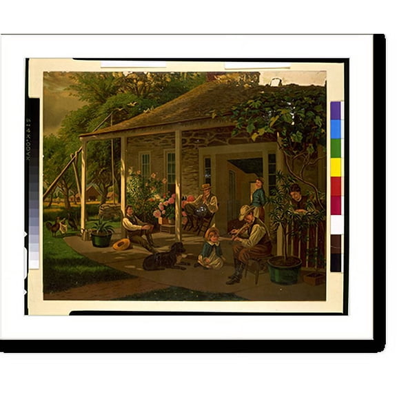 Historic Print, Home sweet home - 5, 16" x 20"