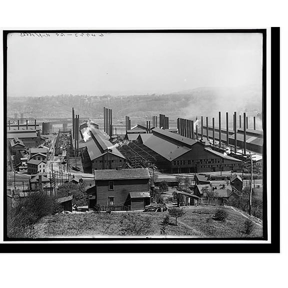 Historic Print, Homestead Steel Works, Homestead, Pa. - 3, 18" x 24"