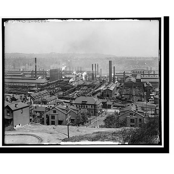 Historic Print, Homestead Steel Works, Homestead, Pa. - 4, 16" x 20"